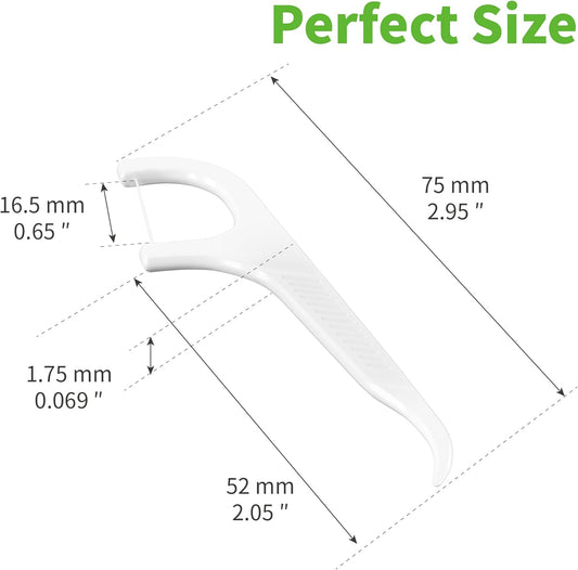 200pcs Floss Sticks Dental, Triple Clean Advanced Clean Dental Floss Stick, Easy and Simple to Use Tooth Floss Picks, Smoothly Work on Tight Teeth Floss Sticks, Keeps Your Mouth Fresh and Clean