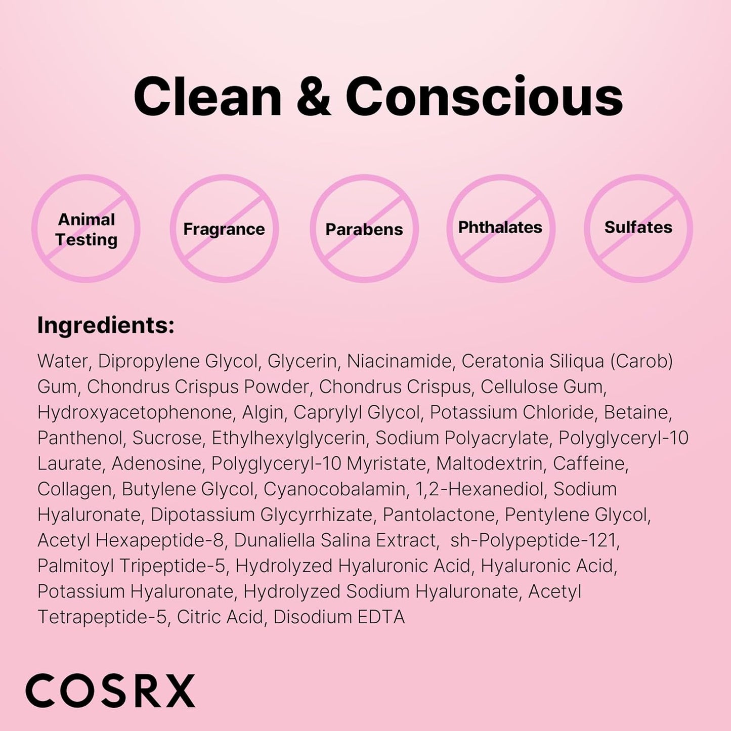 COSRX Pink Peptide Collagen Hydrogel Eye Patches Wrinkle Patches for Puffy Eyes, Dark Circles, Eye Bags, Wrinkles and Fine Lines, Firming and Depuffing Under Eye Masks, Korean Skincare