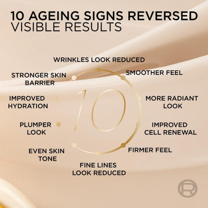L'Oréal Paris Age Defying Face Serum, Le Duo Serum, Instant Firmness & Wrinkle Reduction for Mature Skin, Advanced Innovation, Radiant Complexion, Youthful Contours, 30ml