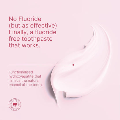 Gutology Kids Hydroxyapatite Mineral Toothpaste 75ml Fluoride Free Toothpaste Microbiome Friendly Suitable for Sensitive Teeth & Children - Wild Strawberry Flavour