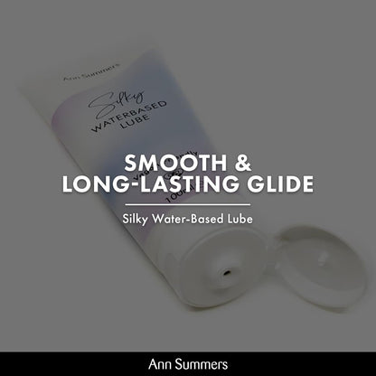 Ann Summers Silky Water Based Lube (100ml) – Smooth Water Based Lubricant Gel to Reduce Friction – Vegan-Friendly, Paraben-Free & Kind to Skin – Long-Lasting Bedroom Lubricant for Comfort & Glide