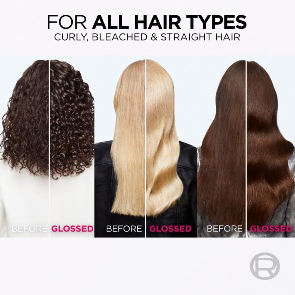 L'Oreal Paris Shampoo for Dull Porous Hair, Elvive Glycolic Gloss Sulphate-Free with Glycolic Acid Complex for Mirror-like shine, Instantly Transforms Dull Hair for Shine, Smoothness & Strength, 200ml