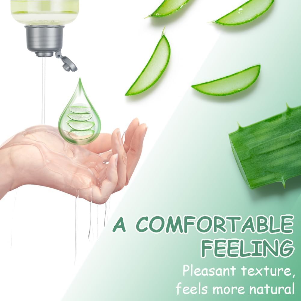 ACWOO Water Based gel Lube, 150ML Safe Natural Aloe Lubricant, Gentle Paraben Free Personal Lubricant, Zero Residue, Long-Lasting Comfort, Increased Sensitivity