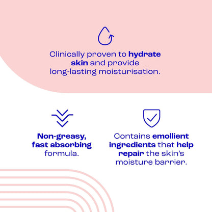 E45 Daily Lotion 400 ml for all Skin Types – Hydrating Non-Greasy Lightweight Moisturiser - Perfume-Free Long Lasting Body Face Hand Cream - Dermatologically Tested
