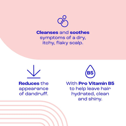 E45 Dry Scalp Shampoo for Very Dry, Itchy and Flaky Scalp - Anti Dandruff Shampoo with hydrating Vitamin B5 – Free from fragrance, soap and perfume 200ml