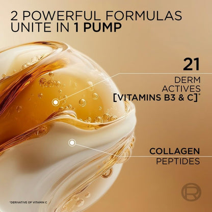 L'Oréal Paris Age Defying Face Serum, Le Duo Serum, Instant Firmness & Wrinkle Reduction for Mature Skin, Advanced Innovation, Radiant Complexion, Youthful Contours, 30ml