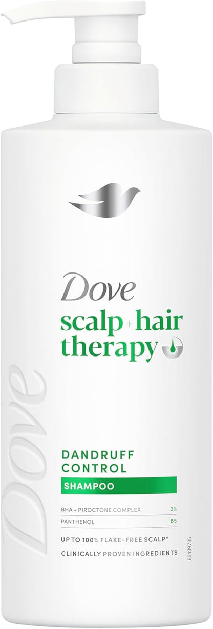 Dove Scalp + Hair Therapy Dandruff Control Shampoo hair care with Salicylic Acid, Piroctone and Panthenol for up to 100% flake-free scalp* 400 ml