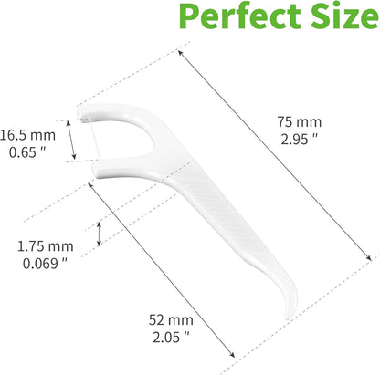 200pcs Floss Sticks Dental, Triple Clean Advanced Clean Dental Floss Stick, Easy and Simple to Use Tooth Floss Picks, Smoothly Work on Tight Teeth Floss Sticks, Keeps Your Mouth Fresh and Clean