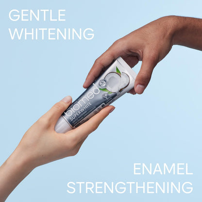 Biomed Superwhite 97% Natural Whitening Toothpaste | Enamel Strengthening | Coconut Flavour, Vegan, SLES Free 100g
