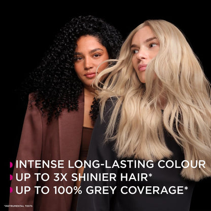Garnier Olia 7.0 Dark Blonde, oil-powered, no-ammonia. 100% grey coverage. Luminous, long-lasting, vibrant dark blonde hair color with incredible shine and softness.