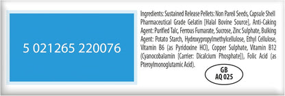 Feroglobin Iron Supplement Capsules Support Iron Defficiency, Anemia and Blood formation, boost Energy, Immunity and Vitality while reducing Fatigue and Tiredness