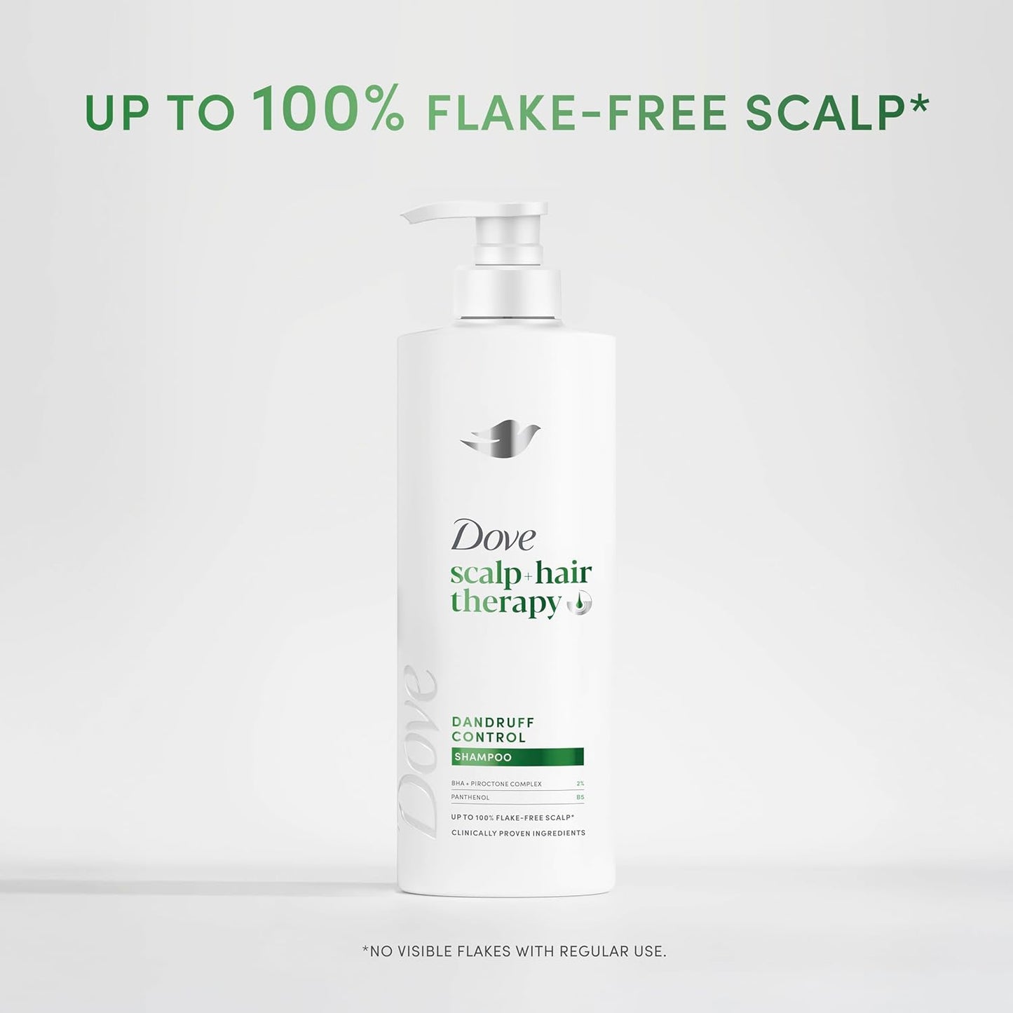Dove Scalp + Hair Therapy Dandruff Control Shampoo hair care with Salicylic Acid, Piroctone and Panthenol for up to 100% flake-free scalp* 400 ml