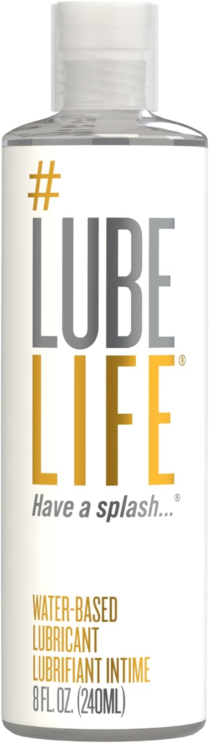 Lube Life Water-Based Personal Lubricant, Lube for Men, Women and Couples, Non-Staining, 240 ml