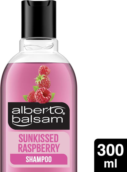 Alberto Balsam Sunkissed Raspberry Shampoo - 300ml - 24HR Fragrance - Pro-Vitamin B5 - All Hair Types