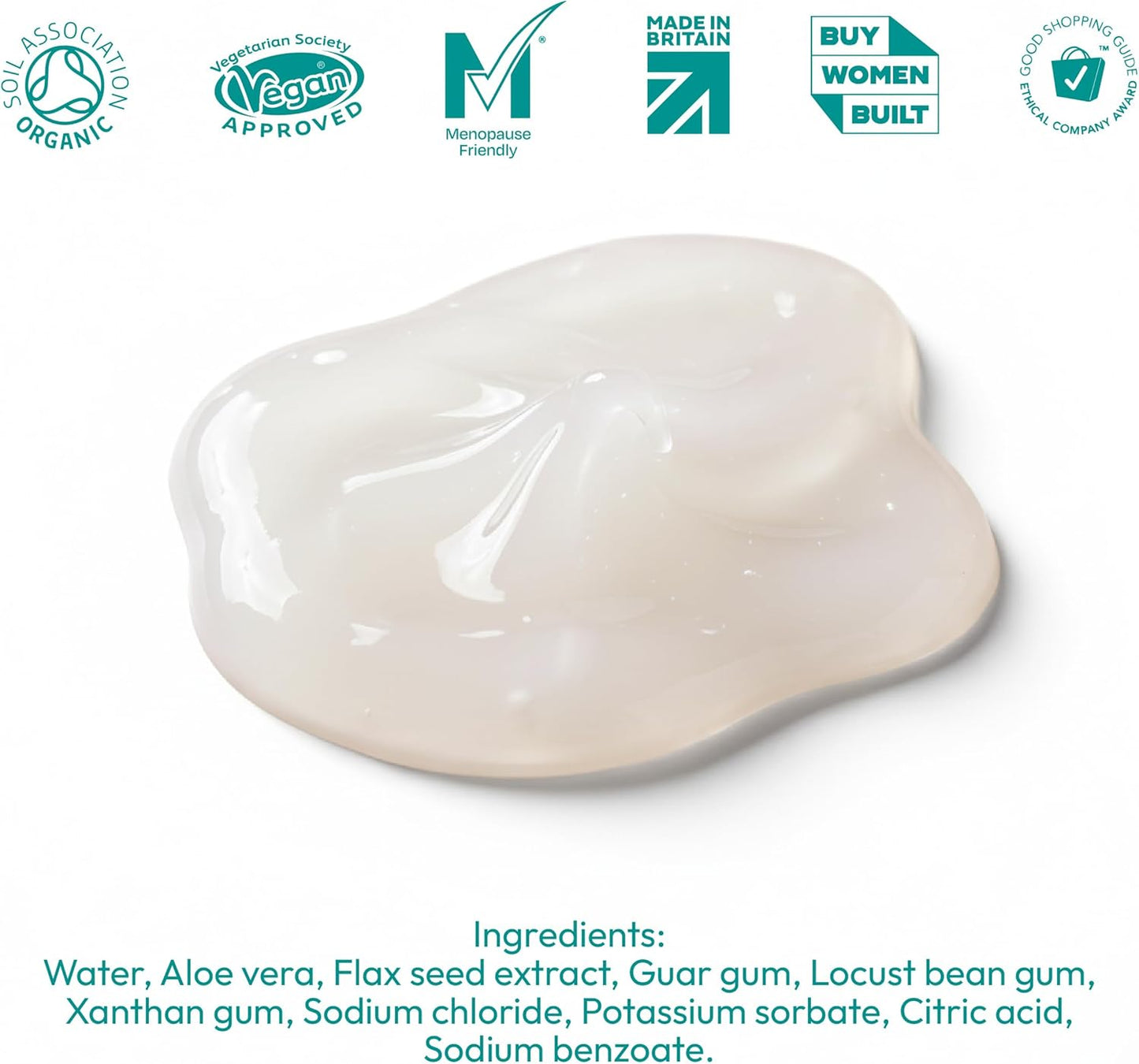 YES® WB Water-Based Personal Lubricant | Intensely Hydrating Water-Based Lube | Certified Organic | Made Without Hormones or Glycerine | pH Matched (150ml)