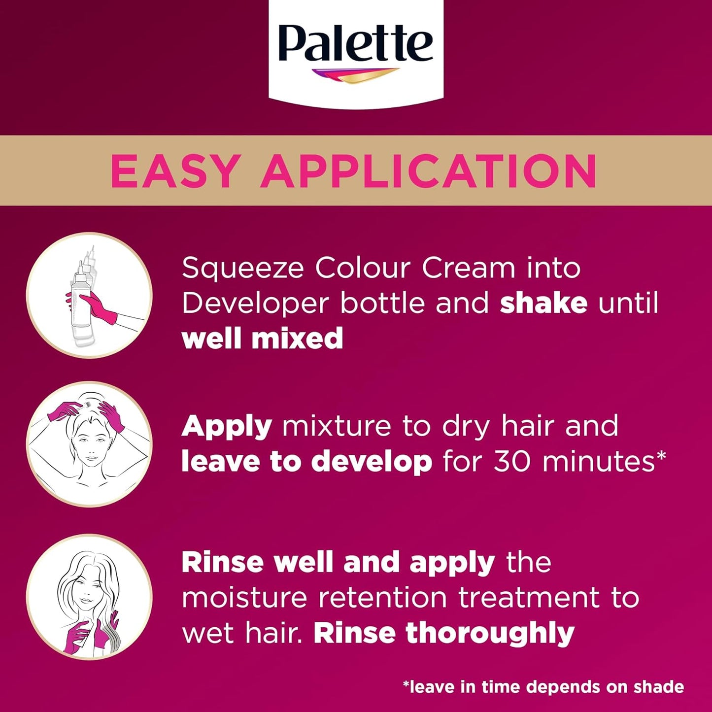 Palette Deluxe Creme Colouration 1-0 Deep Natural Black Hair Dye, Permanent Hair Dye, Long-Lasting Hair Colouring with Moisture Retention Treatment and 100% Grey Coverage
