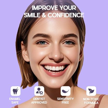 Teeth Whitening Powder - Enamel-Safe & Sensitivity-Free, Natural Stain Remover for Coffee, Wine, Smoking & Tea, Gum Protection & Freshen Breath (50g (Pack of 1))