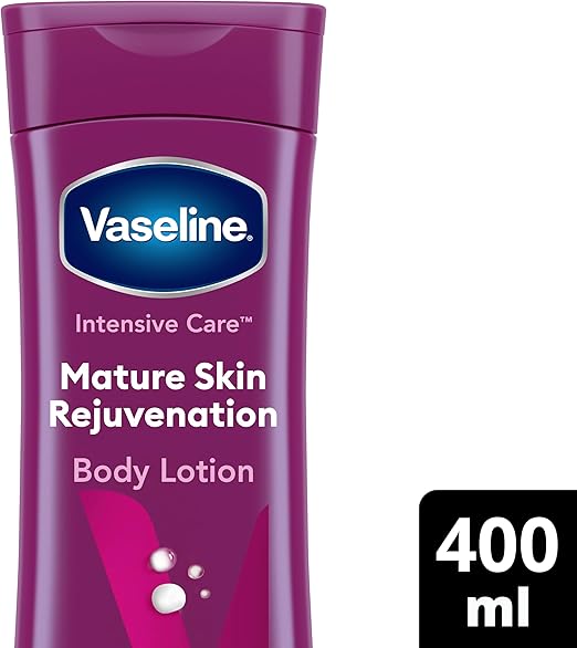 Vaseline Intensive Care Mature Skin Rejuvenation Body Lotion revitalises and firms with 48h moisture for maturing dry skin