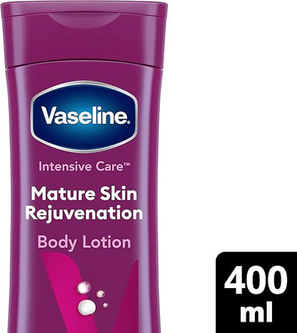 Vaseline Intensive Care Mature Skin Rejuvenation Body Lotion revitalises and firms with 48h moisture for maturing dry skin