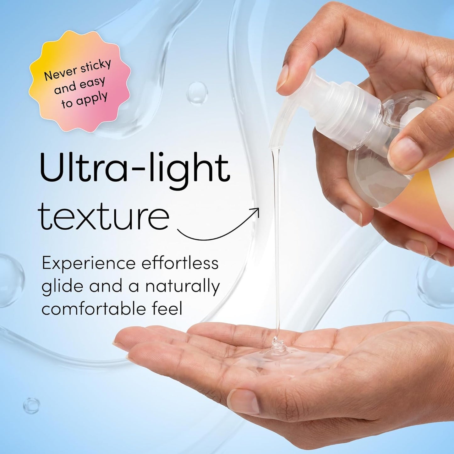 Ignite Water Based Lube Gel 250ml | Fragrance Free, pH-Balanced Lube Water Based Unflavoured | Paraben Free, Vegan & Condom Friendly | Non Sticky & Non Staining Water Based Lubricant for Men & Women