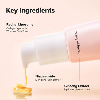 Beauty of Joseon Revive Eye Serum with Retinal Niacinamide Correction for Puffy Eye Bags Fine Lines Dark Circles Wrinkles, Korean Skin Care 30ml, 1.01 fl.oz