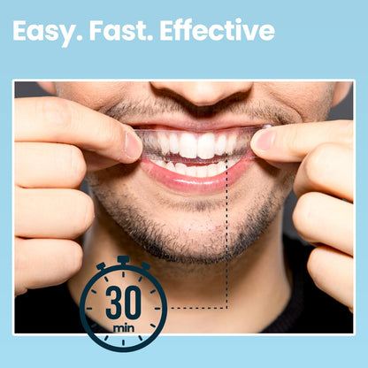 Teeth Whitening Strips - Dentist Approved - Brighter, Whiter Smile - Enamel Safe for Sensitive Teeth - Peroxide Free - Removes Coffee, Tea, Wine & Smoking Stains - 28 Strips
