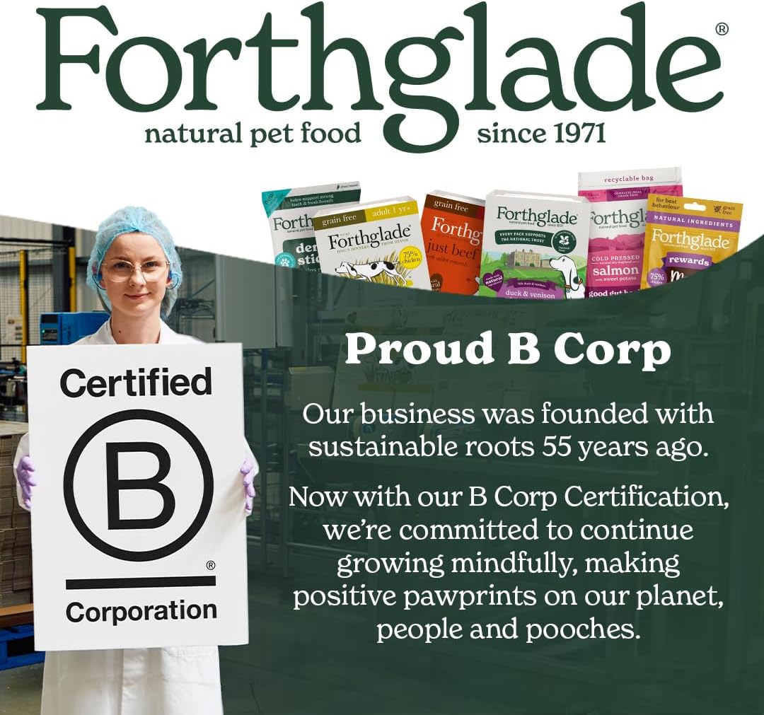 Forthglade Wet Dog Food Variety Pack (12 x 395g Trays) - Grain Free & Hypoallergenic Dog Food, Adult 1 Year+, Chicken, Chicken with Liver & Turkey, Vegetables, Stomach Sensitive, Natural Ingredients