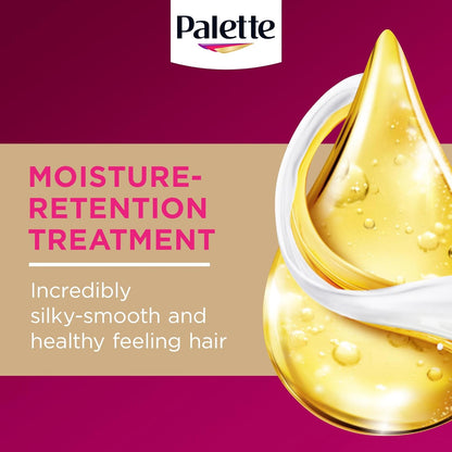 Palette Deluxe Creme Colouration 1-0 Deep Natural Black Hair Dye, Permanent Hair Dye, Long-Lasting Hair Colouring with Moisture Retention Treatment and 100% Grey Coverage