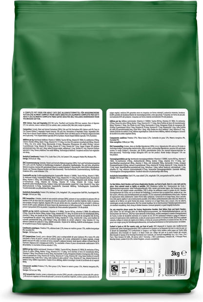 by Amazon - Complete Dry Cat Food with Salmon, Tuna and Vegetables, 1 pack of 3kg
