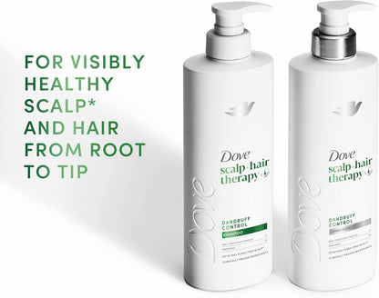 Dove Scalp + Hair Therapy Dandruff Control Shampoo hair care with Salicylic Acid, Piroctone and Panthenol for up to 100% flake-free scalp* 400 ml