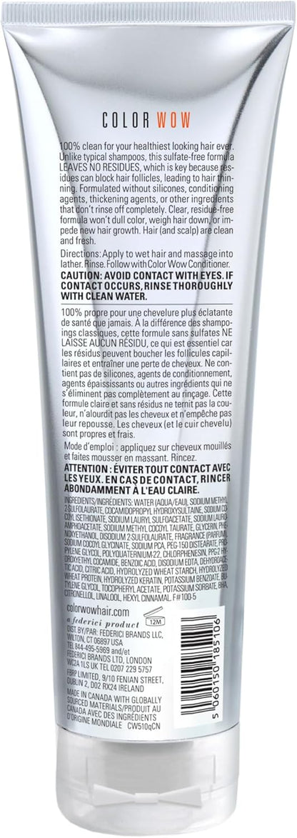 COLOR WOW Color Security Shampoo - Sulfate Free and Residue-Free Formula | Healthy Looking Hair and Scalp