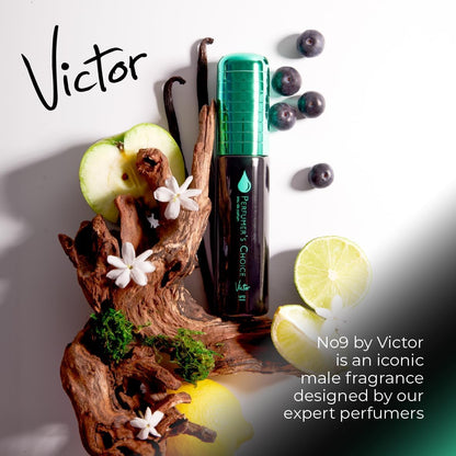 PERFUMER'S CHOICE No 9 Victor Perfume for Men. 50ml Eau de Parfum Men, Luxury Fragrance - Mens Aftershave, Long Lasting Fragrance for Men by Milton-Lloyd