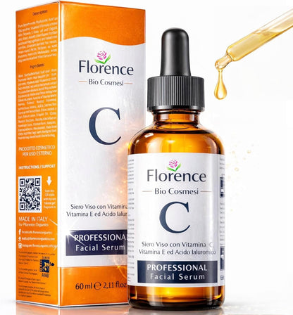 Big 2.11oz. Organic Vitamin C Serum for Face. Anti-Dark Spots, Wrinkles Skin Repair Serum with Hyaluronic Acid, Vitamin C & Niacinamide. All-in-One Brightening, Anti Aging Facial & Eye Area Skincare