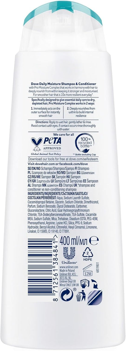 Dove Daily Care Shampoo 400ml (Packaging May Vary)