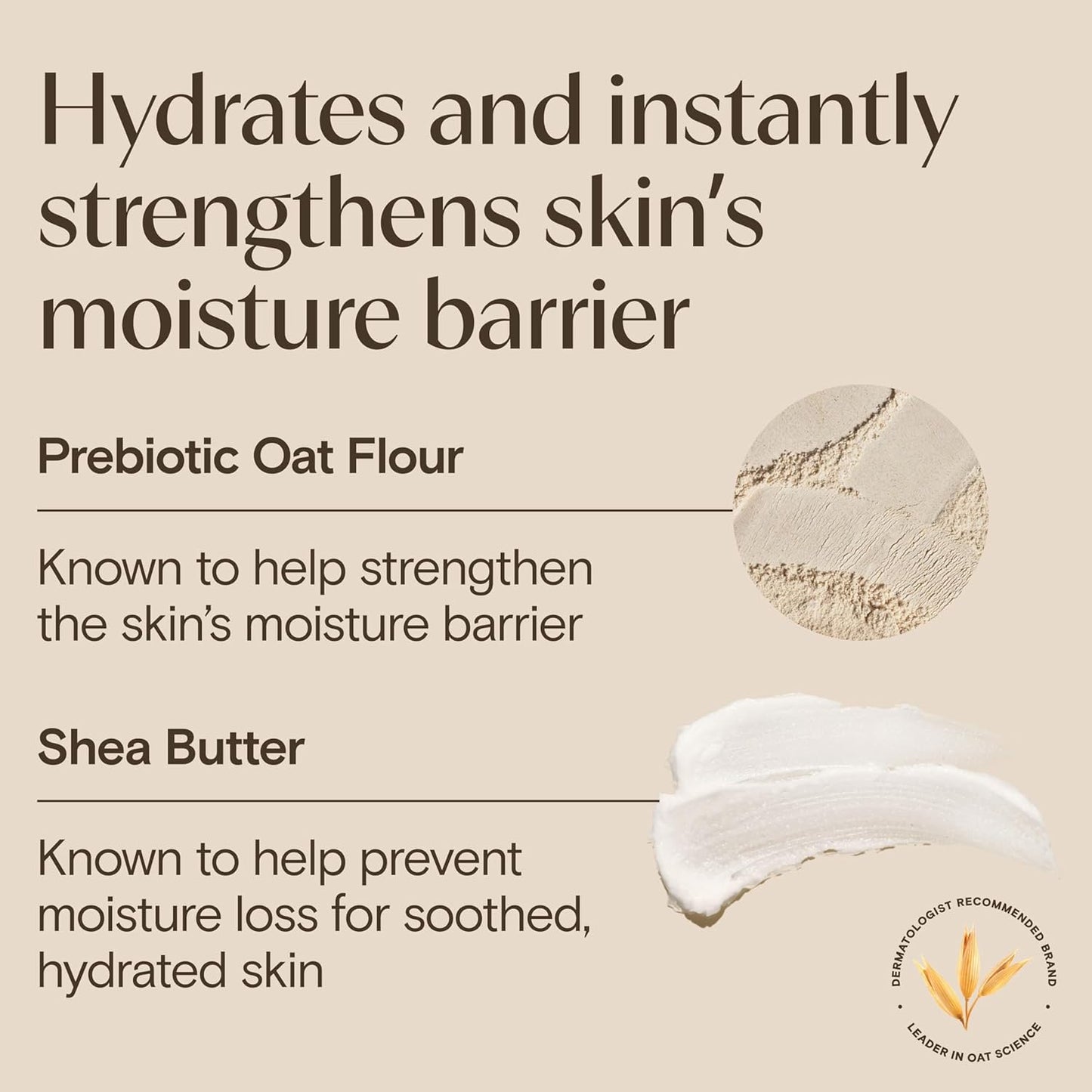 Aveeno Daily Moisturising Cream (1 x 400ml), Fragrance-Free Moisturiser, Long-Lasting 48 Hour Moisturisation, Body Cream with Nourishing Oat and Shea Butter for Healthy Looking Dry & Sensitive Skin