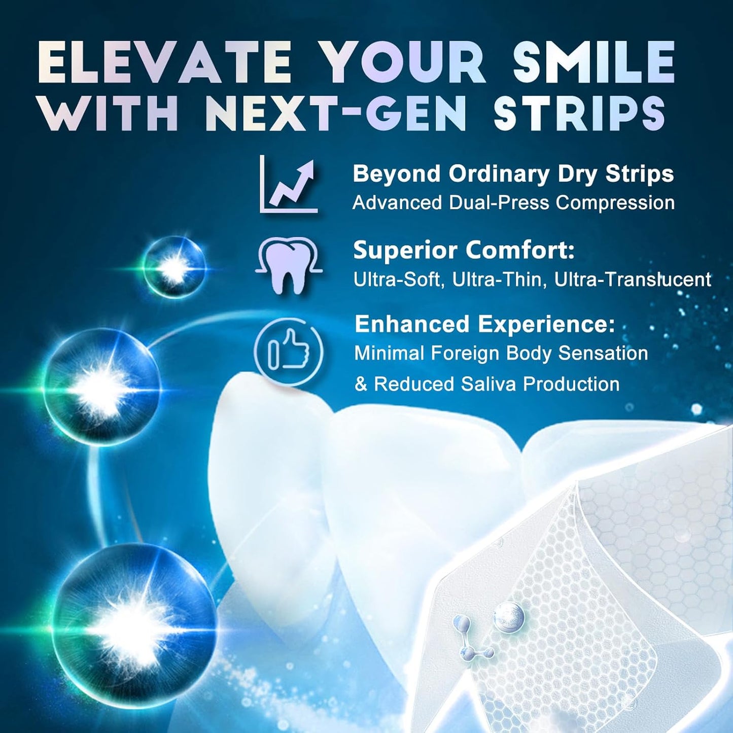 Teeth Whitening Strips for Tooth White: Professional Dentist Formulated Teeth Whitener Enamel 14 Treatments Enamel-Safe – 28 Non-Sensitive Strips