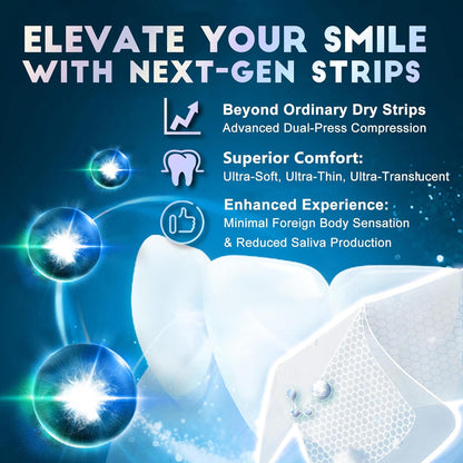 Teeth Whitening Strips for Tooth White: Professional Dentist Formulated Teeth Whitener Enamel 14 Treatments Enamel-Safe – 28 Non-Sensitive Strips