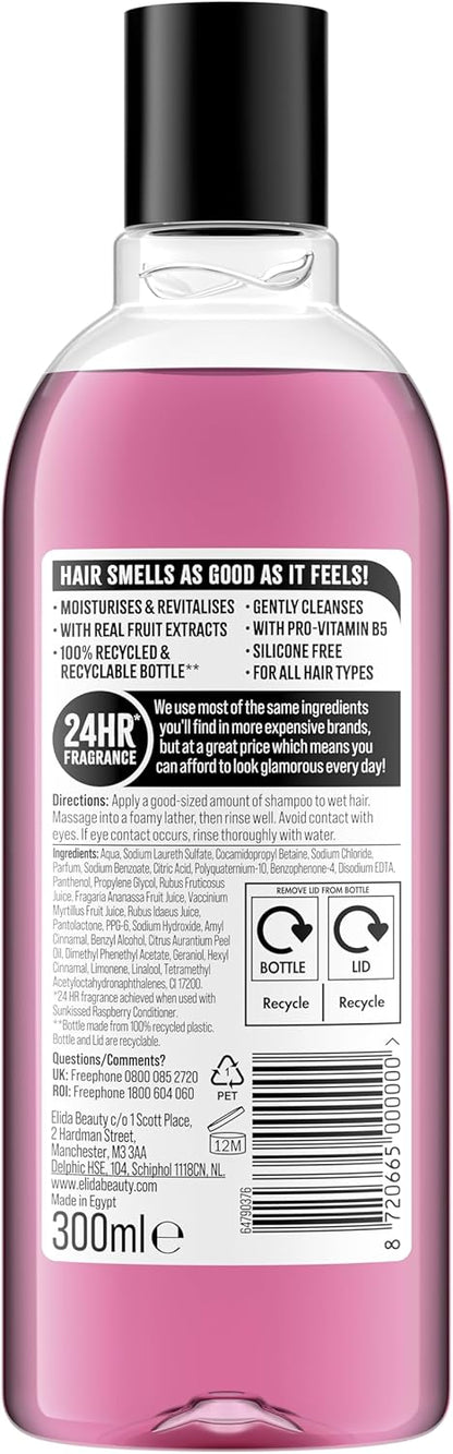 Alberto Balsam Sunkissed Raspberry Shampoo - 300ml - 24HR Fragrance - Pro-Vitamin B5 - All Hair Types