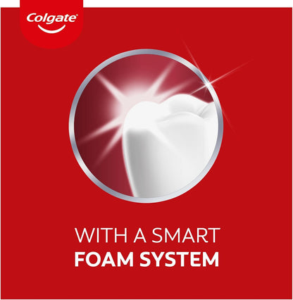 Colgate Max White Luminous Toothpaste 75ml - Teeth whitening Toothpaste - Clinically Proven Formula - Removes up to 100% of Surface Stains - SmartFoam System Cleans All Around Your Teeth