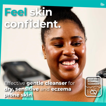 QV Gentle Wash (500g) for Dry, Sensitive Skin, pH Balanced, Unscented, Soap Free, Moisturising Soap alternative that lathers for Dry Skin Eczema, Psoriasis, Dermatitis for whole body