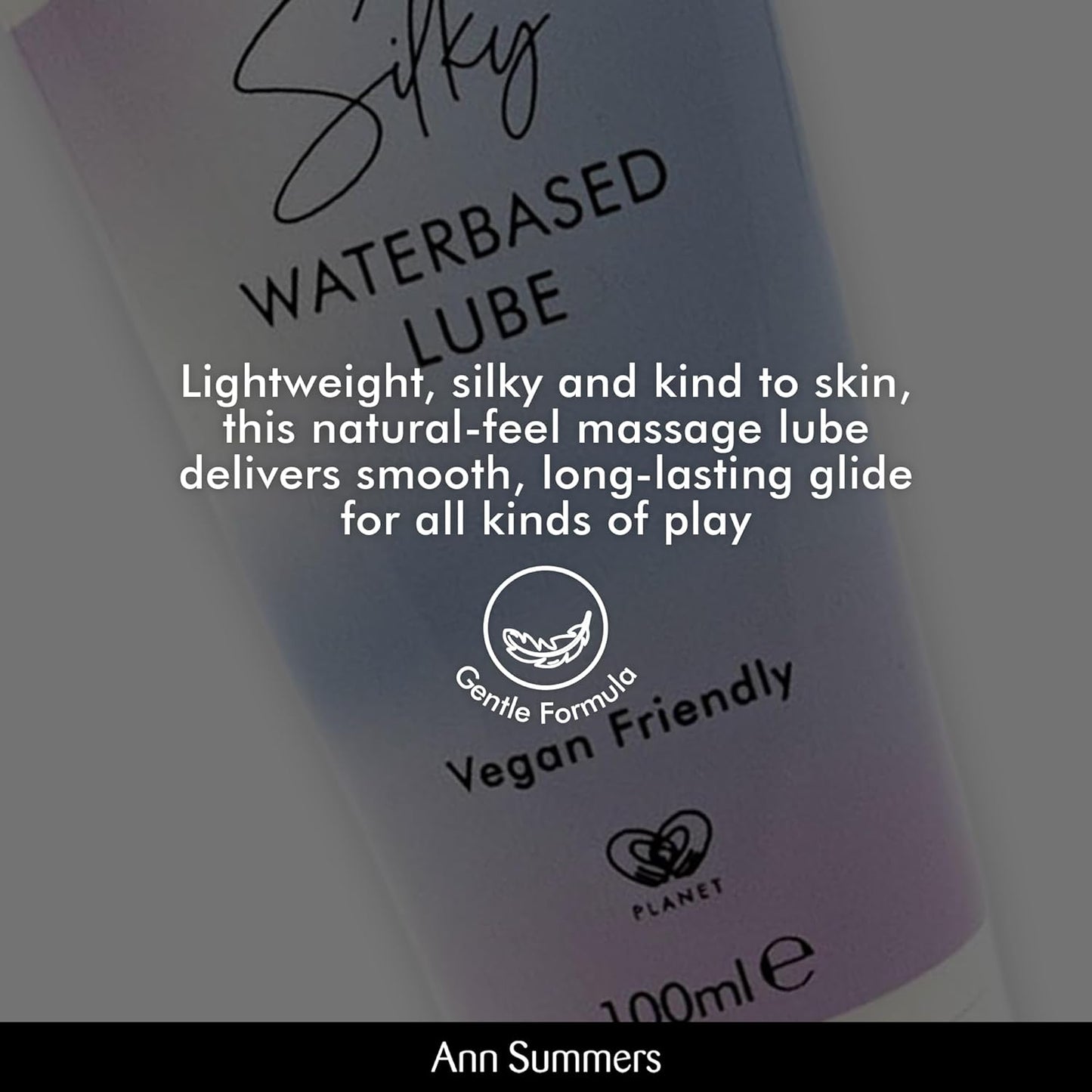 Ann Summers Silky Water Based Lube (100ml) – Smooth Water Based Lubricant Gel to Reduce Friction – Vegan-Friendly, Paraben-Free & Kind to Skin – Long-Lasting Bedroom Lubricant for Comfort & Glide