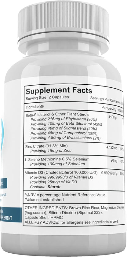 Prostavive Prostate Support Supplement for Men, 60 Capsules Food Supplement