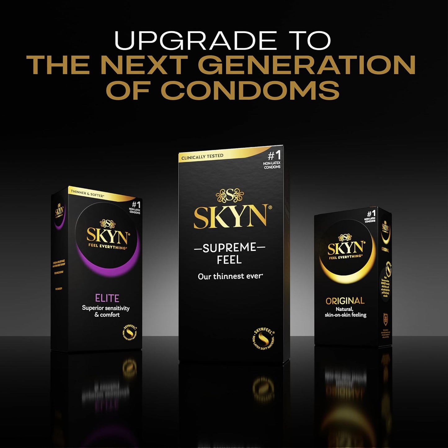 SKYN Elite – 36 Count – Ultra-Thin, Lubricated Latex-Free Condoms
