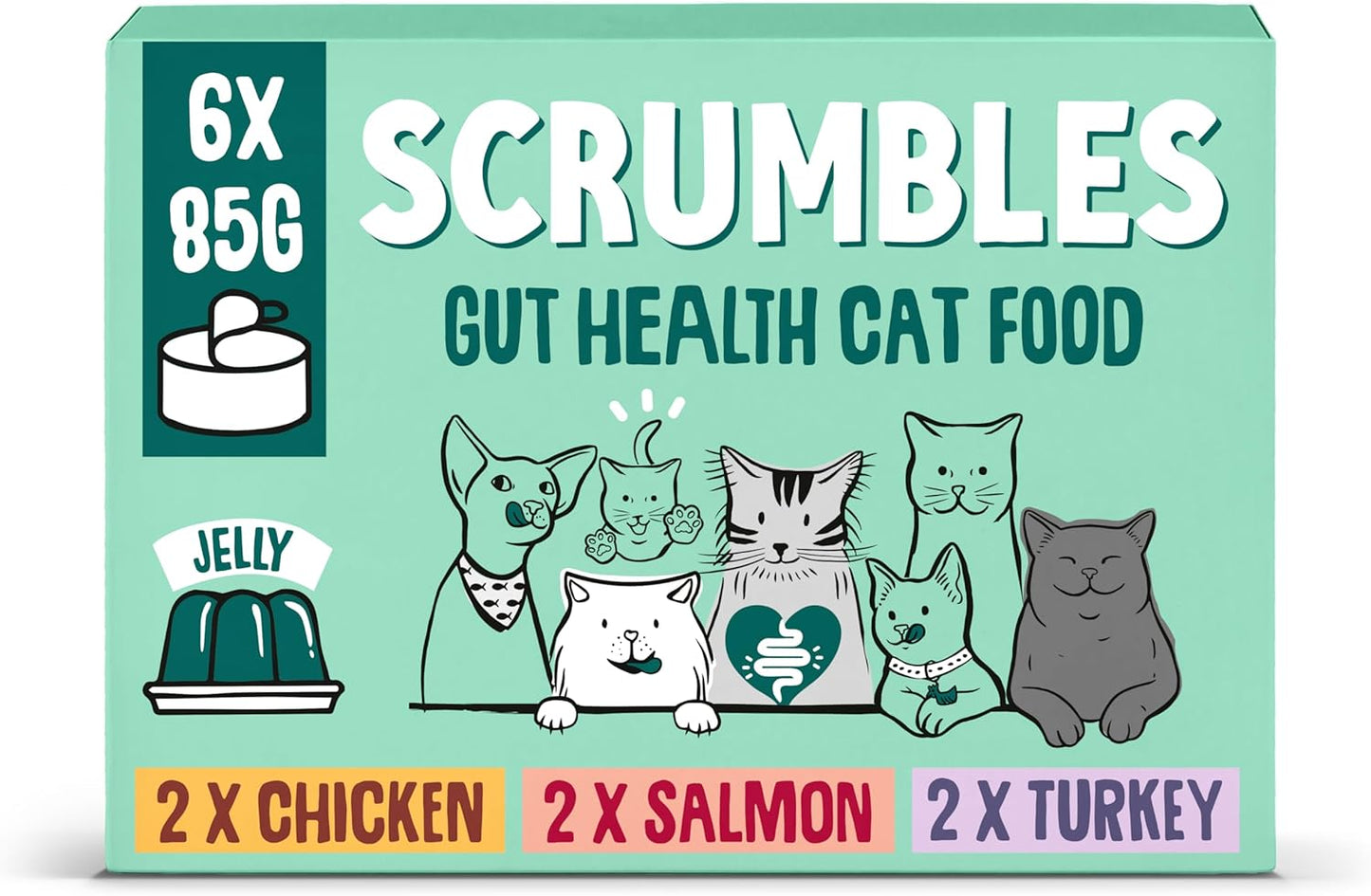 Scrumbles Wet Cat Jelly Classic Selection 6 x 85g