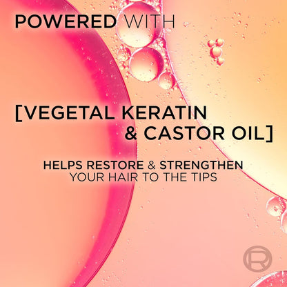 L'Oréal Paris Shampoo For Long Hair And Hair Growth, Elvive Dream Lengths Restoring With Vegetal Keratin And Castor Oil, Fortifies Lengths, Seals Split Ends And Prevents Breakage, XL Format 1000ml