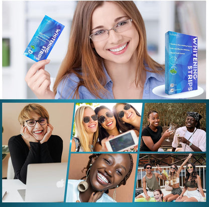 Teeth Whitening Strips for Tooth White: Professional Dentist Formulated Teeth Whitener Enamel 14 Treatments Enamel-Safe – 28 Non-Sensitive Strips