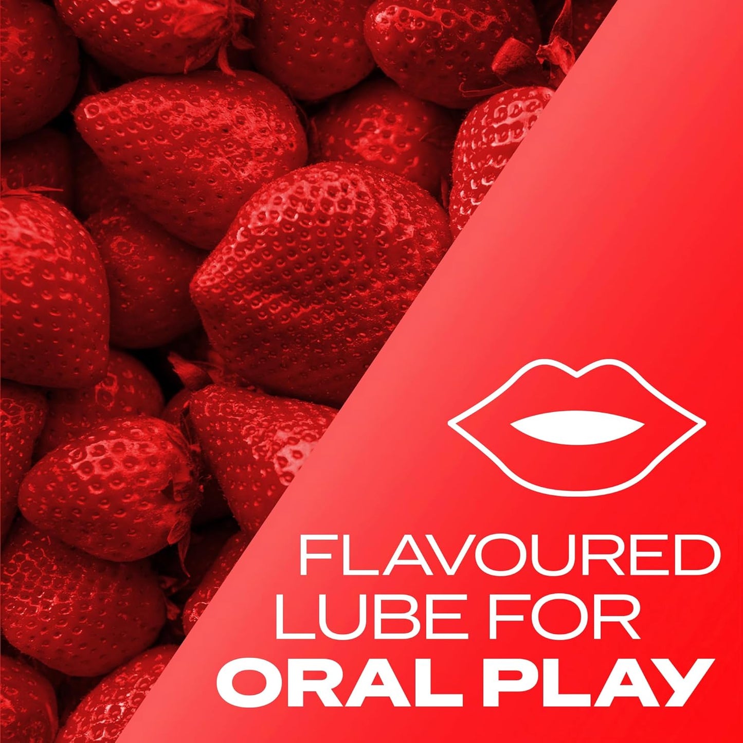 Durex Strawberry Flavoured Lube, 100ml, Water Based Lube, Gluten Free, Condom & Tou Compatible, Non Sticky, Non Staining, Quality Ingredients, Lubricant