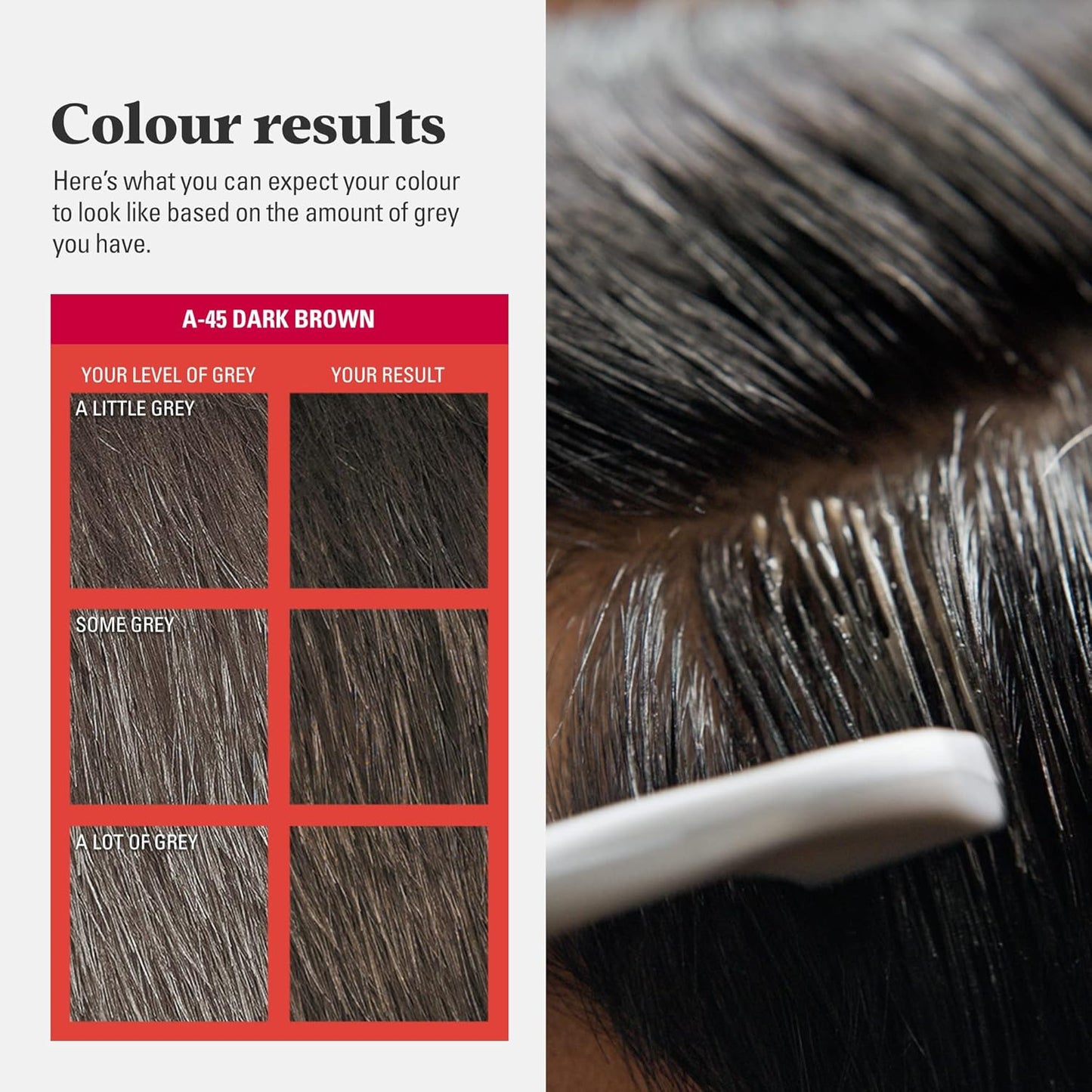 Just for Men Ultra, Hair Colour Dye, A45 Dark Brown