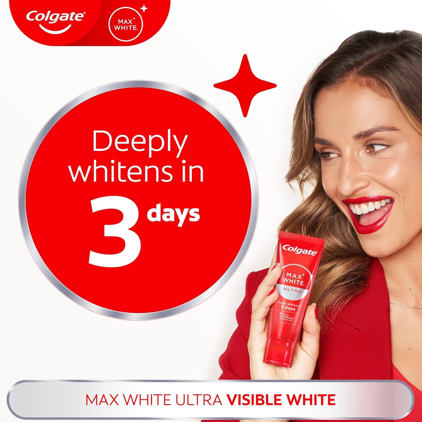 Colgate Max White Ultra Active Foam Toothpate 75ml