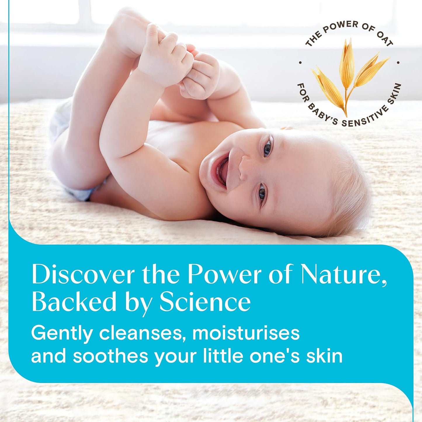 Aveeno Baby Daily Care Moisturising Lotion (1 x 250ml), Fast-Absorbing Face and Body Baby Lotion with Prebiotic Colloidal Oatmeal, Protects & Moisturises Skin For 24 Hours, For Sensitive Skin
